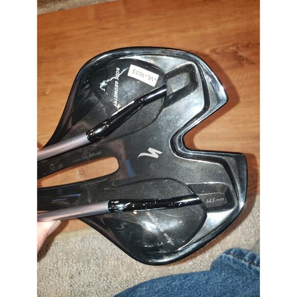 Specialized Langster 143mm VL-1603 hollow Cr-Mo Rail Bicycle Black Saddle HTF - Picture 9 of 14